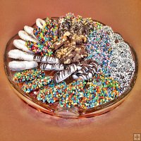 A Chocolate Gift Glass Tray